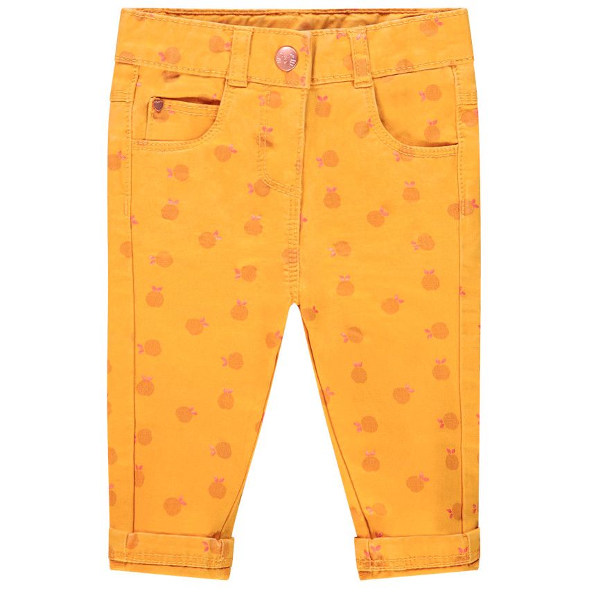 Pantalon imprimé pour bébé fille - Jaune