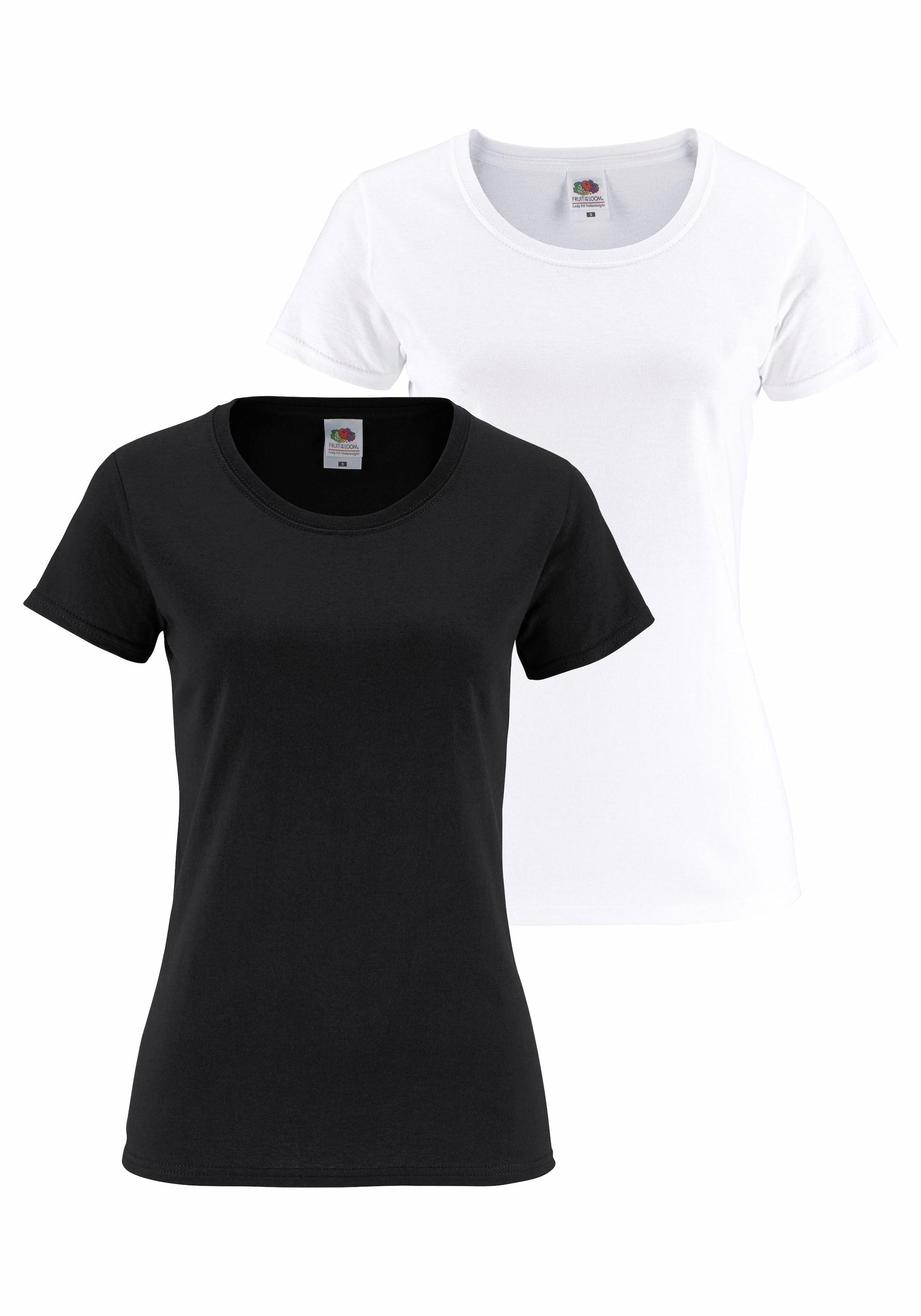 Fruit of the Loom Rundhalsshirt »Lady Fit Premium«, 2 Stk.