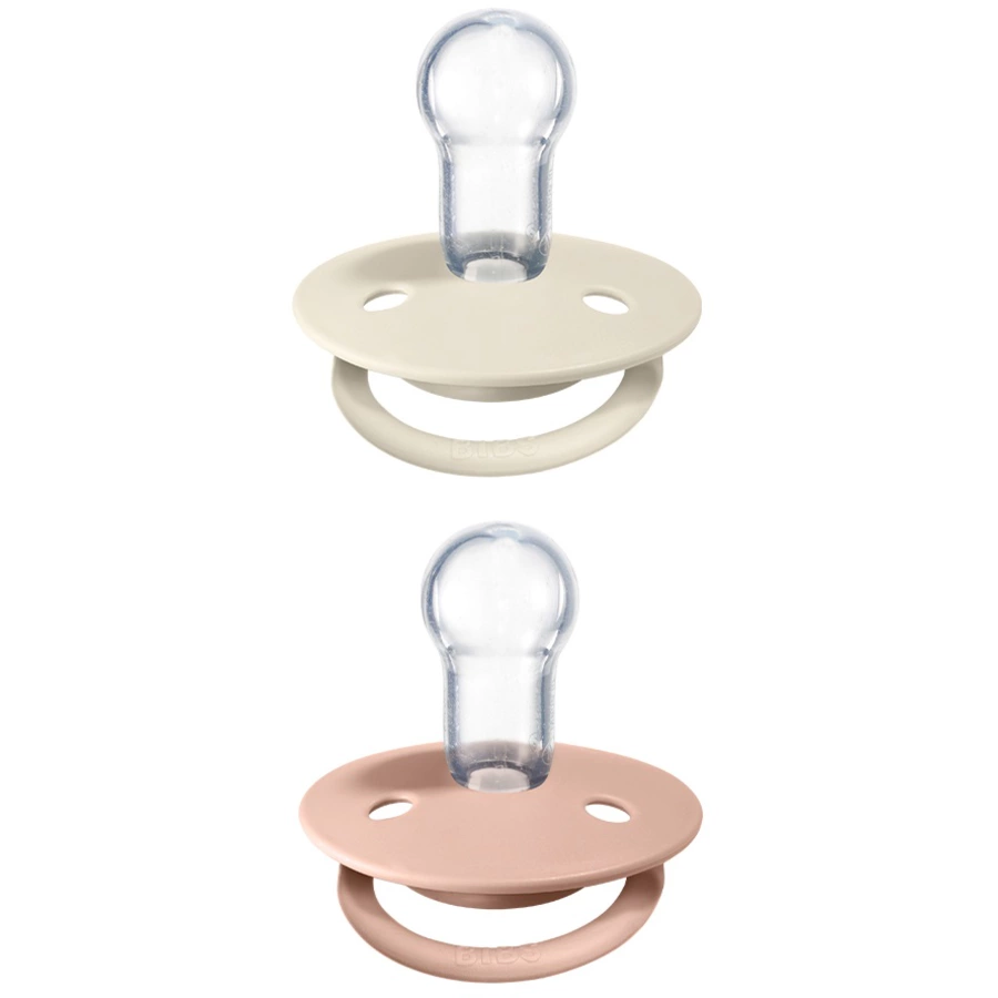 BIBS® Schnuller De Lux Ivory  Blush 0-36 Monate, 2 Stk.