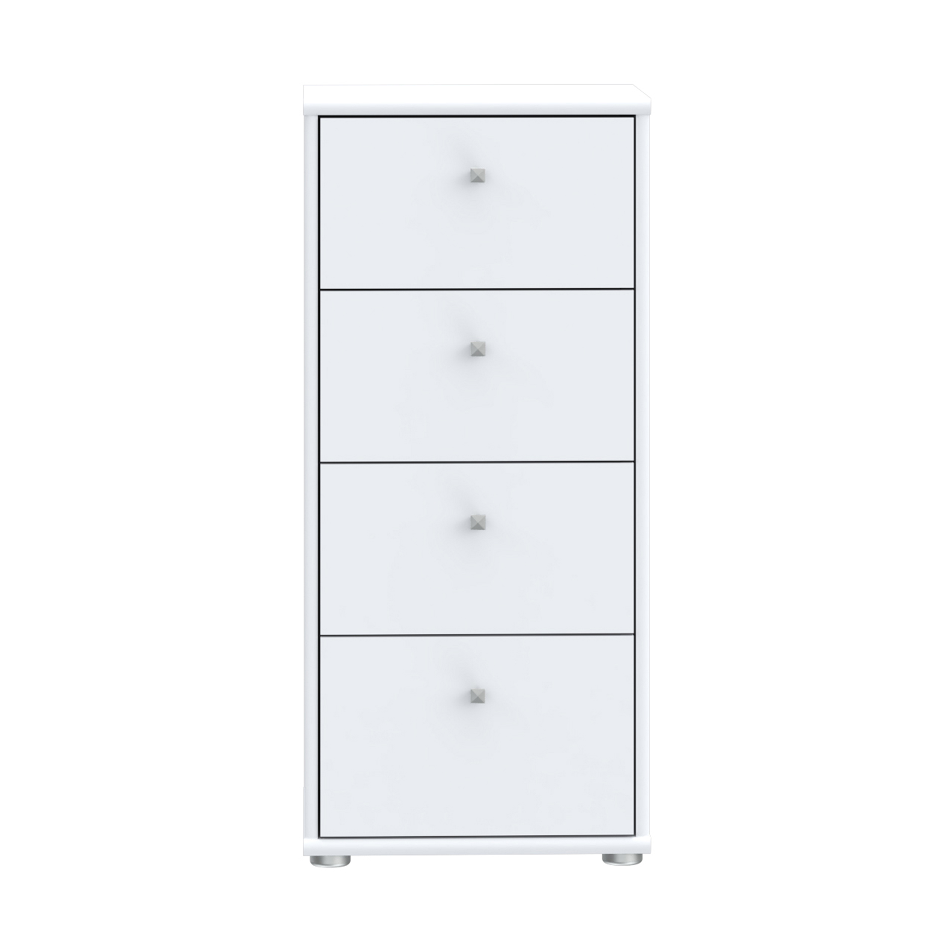 Kommode - weiß - 39 cm