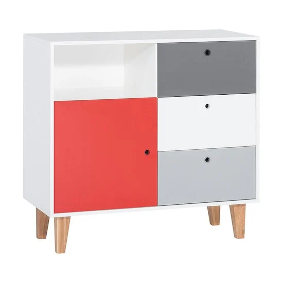 Concept Commode Junior   Rouge        de               Vox