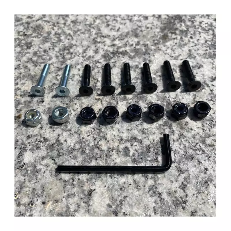 Visserie skate TRIGGER Allen 1 pouce Noir/Gris