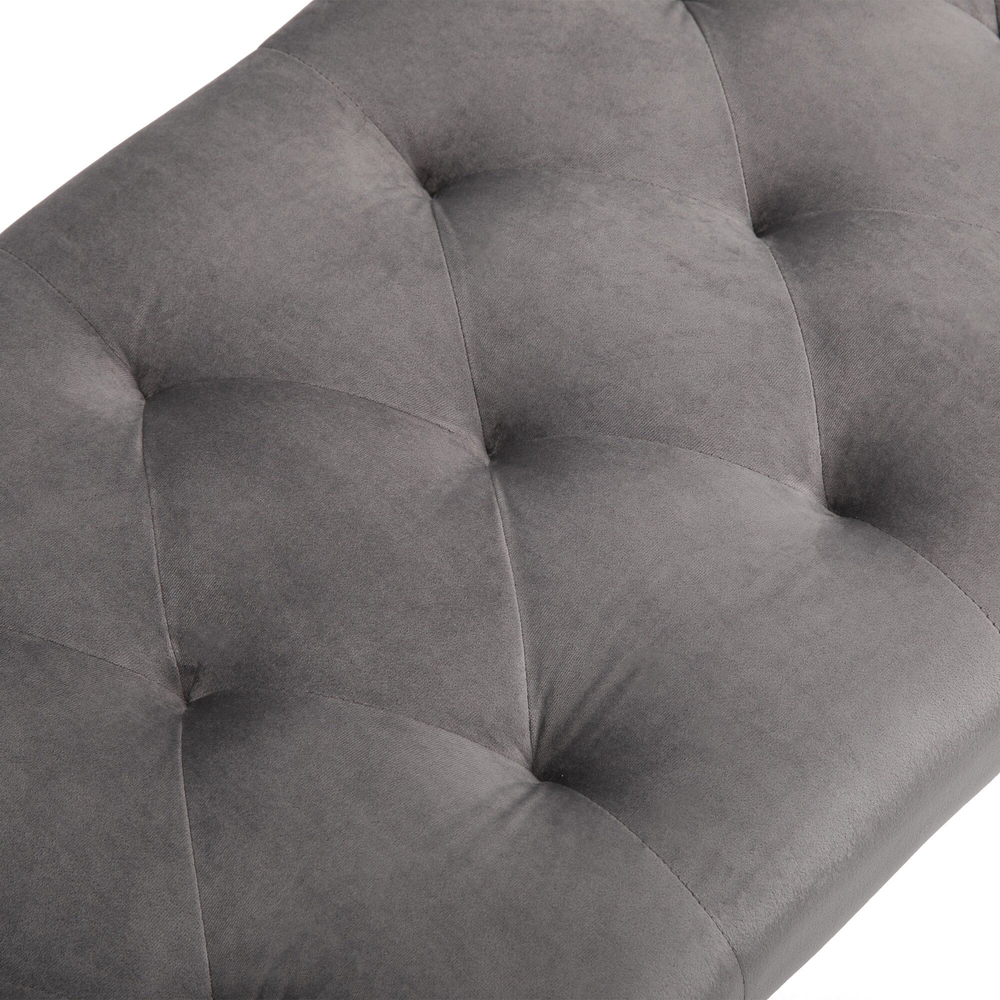 HOMCOM Sitzbank im eleganten Design grau 116 x 44,5 x 49 cm (BxTxH)