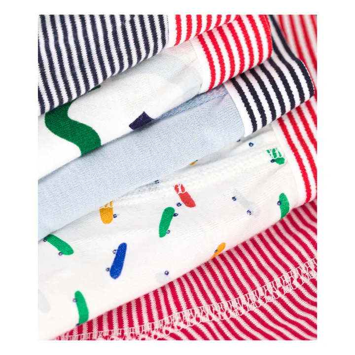 Petit Bateau Lot 5 Boxers Phosphorescents | Ecru