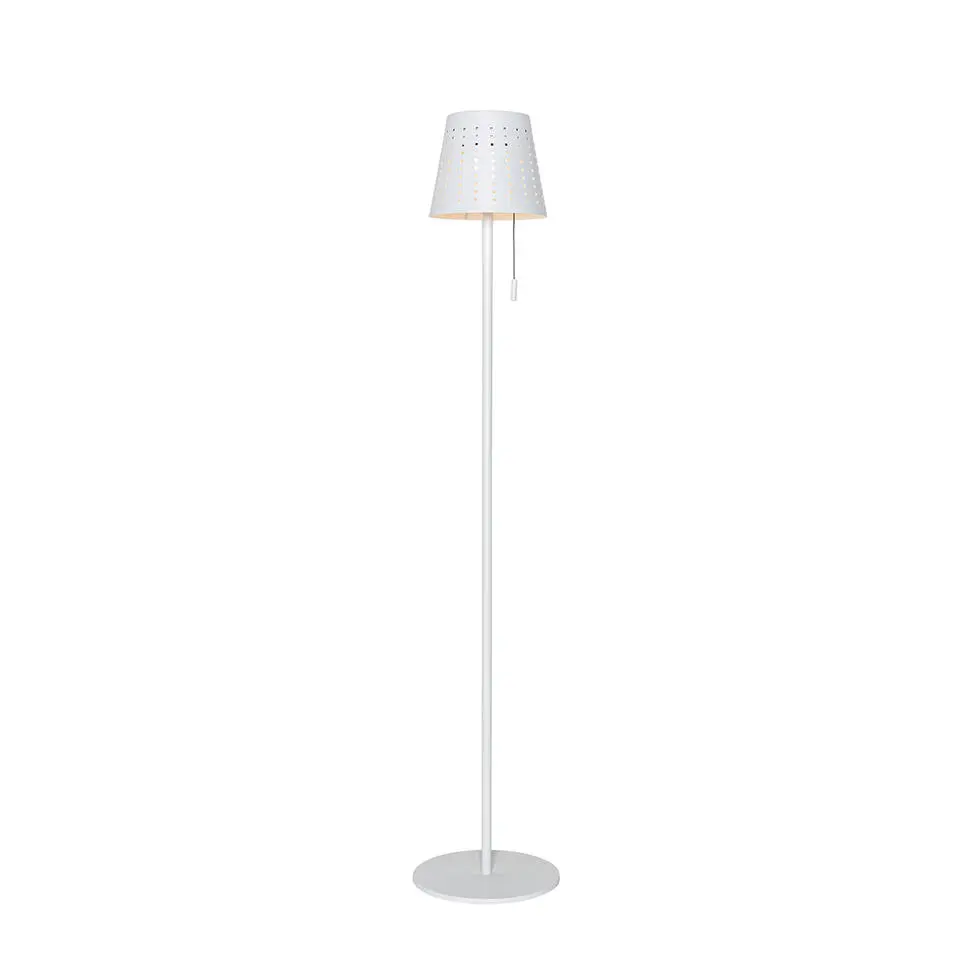 Qazqa staande buitenlampen ferre wit geïntegreerde led