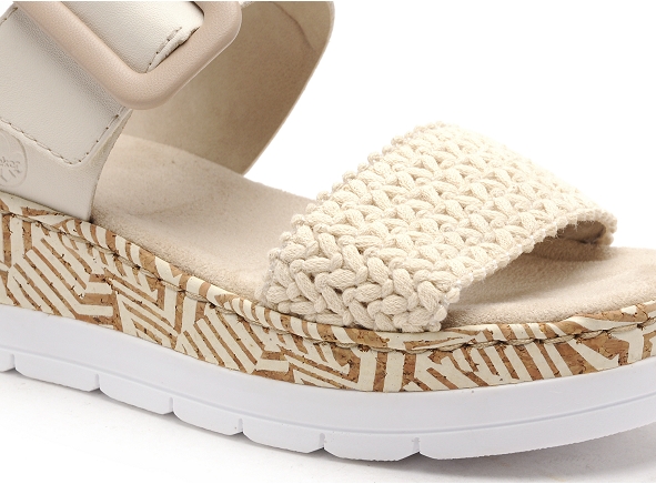 Rieker nu pieds talons femme v3950 beige