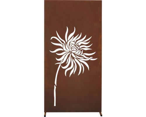 Privacyscherm paardenbloem 95 x 185 cm, roest
