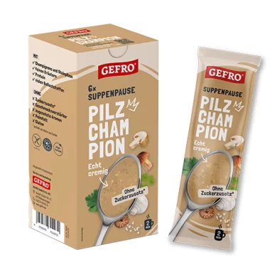 Suppenpause Pilz-Champion: mit Champignons und Steinpilzen