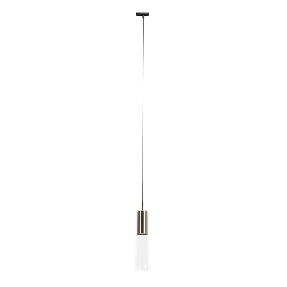 Moderne hanglamp gunmetal voor railsysteem 1-fase - Iconic Lloyd