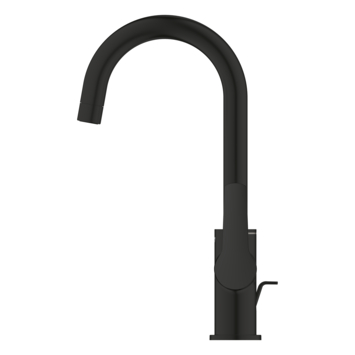Grohe Wastafelmengkraan Start L-Size met waste Mat Zwart