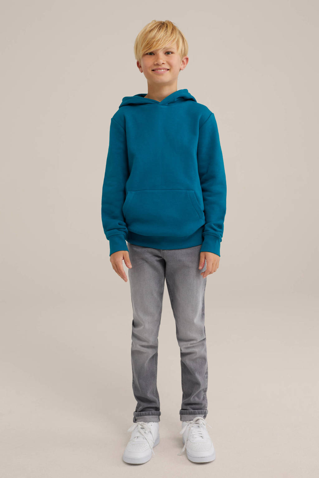 WE Fashion tapered fit jeans light grey denim