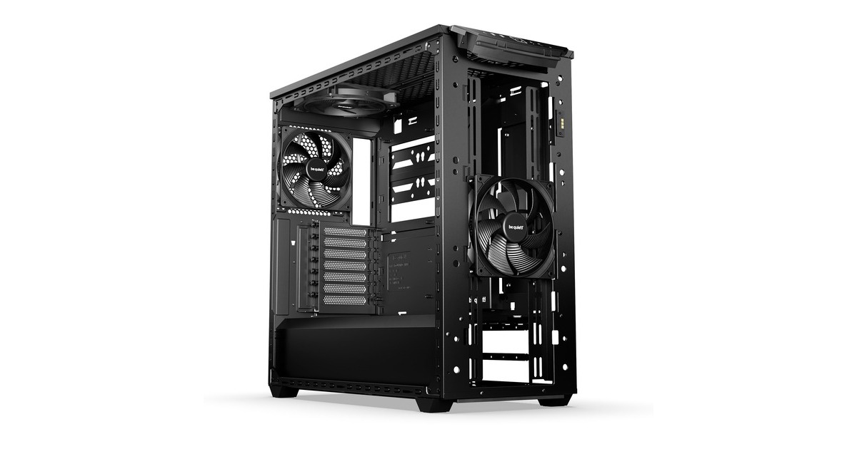 be quiet!SHADOW BASE 800 midi tower behuizing  (Zwart | 2x USB-A | 1x USB-C | Tempered Glass)