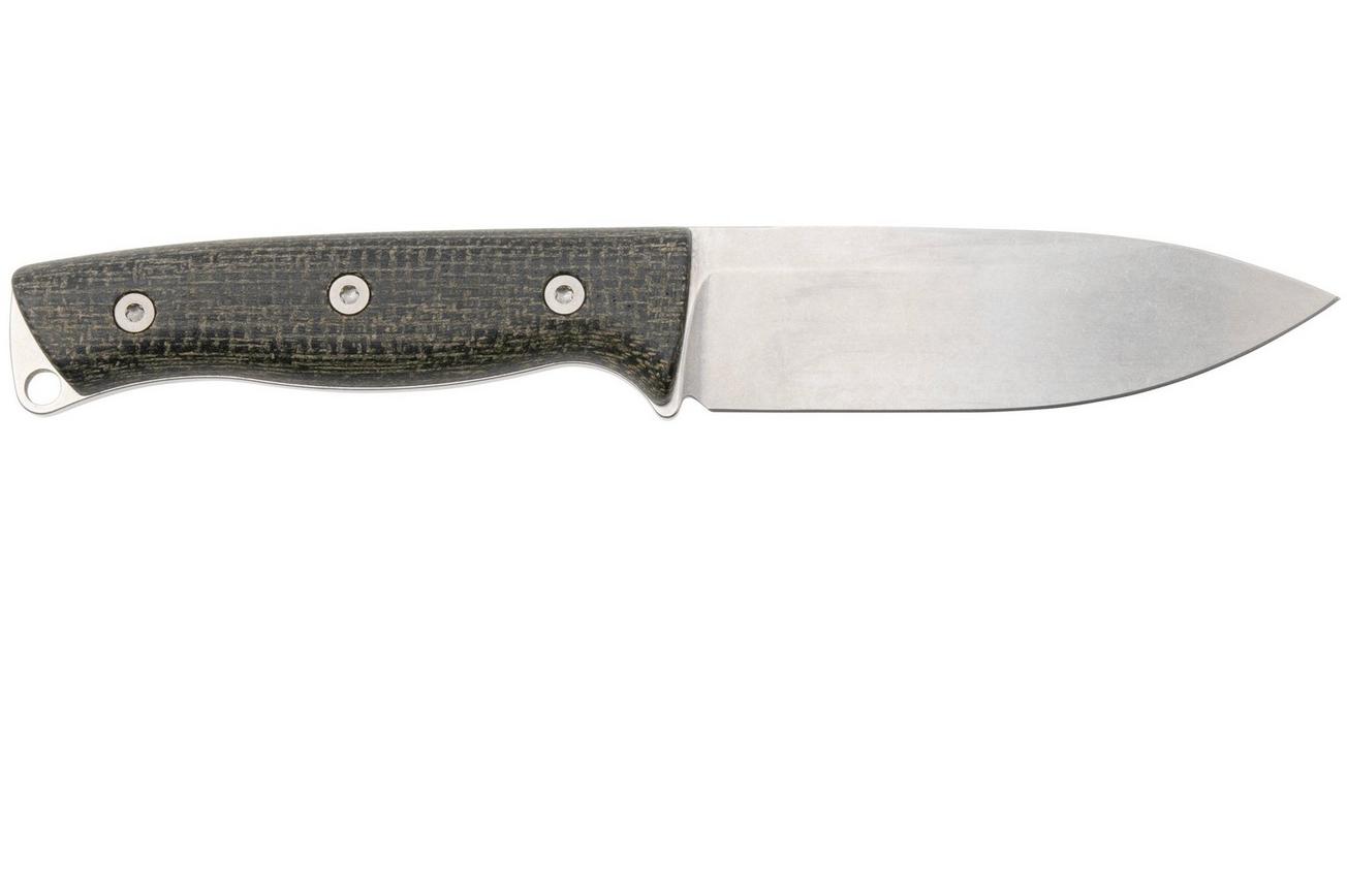 White River Knives Ursus 45 WRUR45-BBL-MAG, Stonewashed MagnaCut, Black Burlap Micarta, bushcraftmes