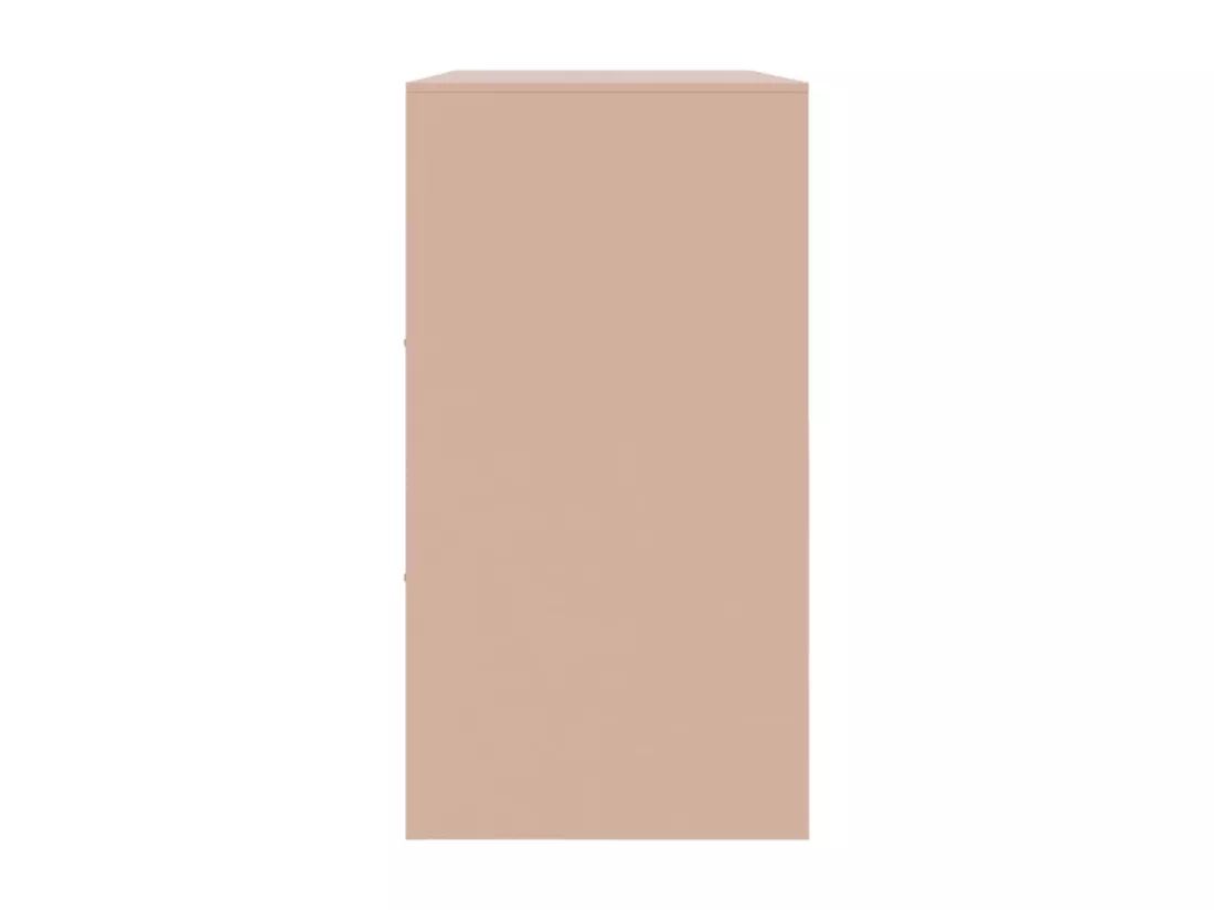 Buffet rose 99x39x73 cm acier