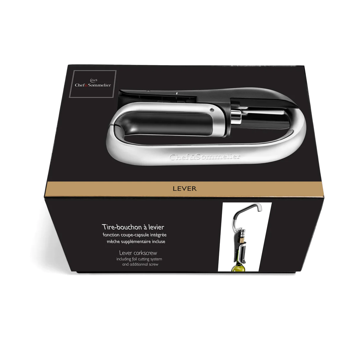 Lever - Tire bouchon à levier Chef et sommelier