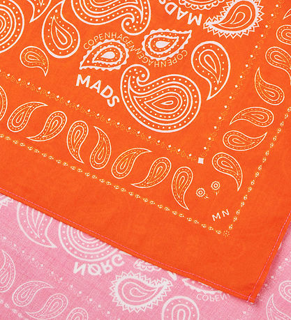 Mads Nørgaard Schal - 55x55 cm - Pink/Orange