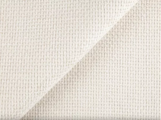 Canapé d'angle droit en tissu texturé beige TREVALIS