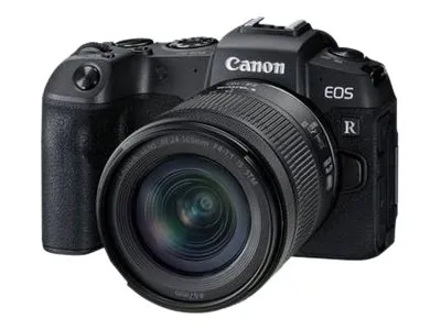 Canon EOS RP - Digitalkamera - spejlløst - 26.2 MP - Full Frame - 4K / 25 fps - 4.3x optisk zoom RF 24-105 mm F4-7.1 IS STM objektiv - Wi-Fi, Bluetooth