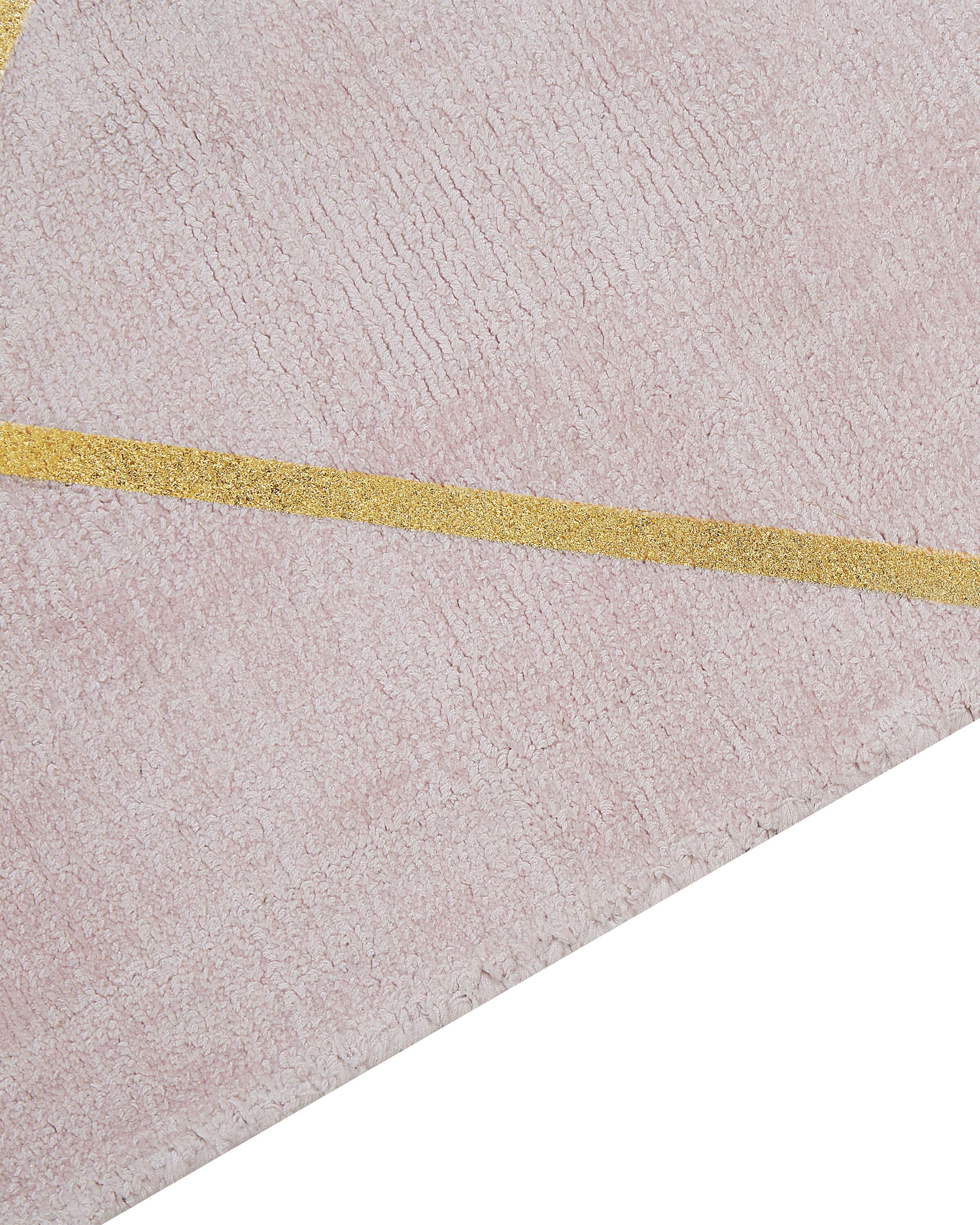 Vloerkleed ATIKE Roze 80 x 150 cm Viscose