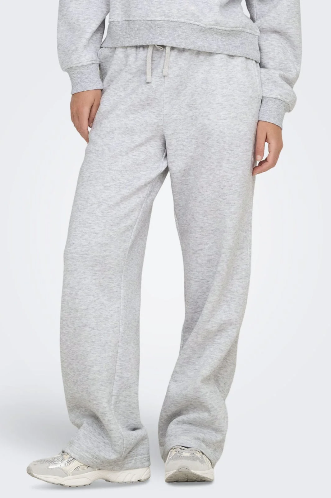 Only Onlbest Wide Pant Swt 4748483 light grey melange
