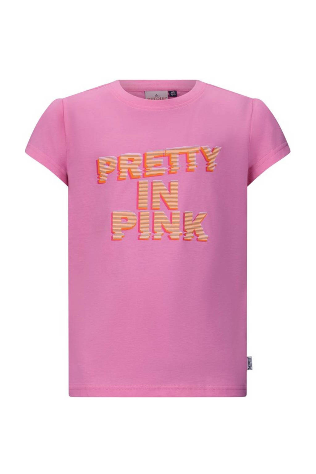 Retour Jeans T-shirt Wendy met printopdruk roze