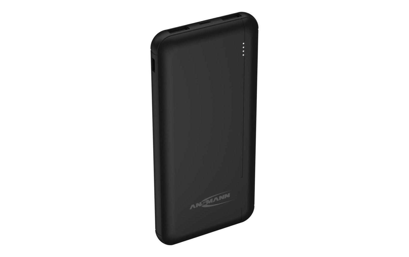 Powerbank Micro-USB-Kabel, 10 Ah, PB212Mobiler, schnellladefähiger Zusatzakku mit drei USB-Ladebuchsen