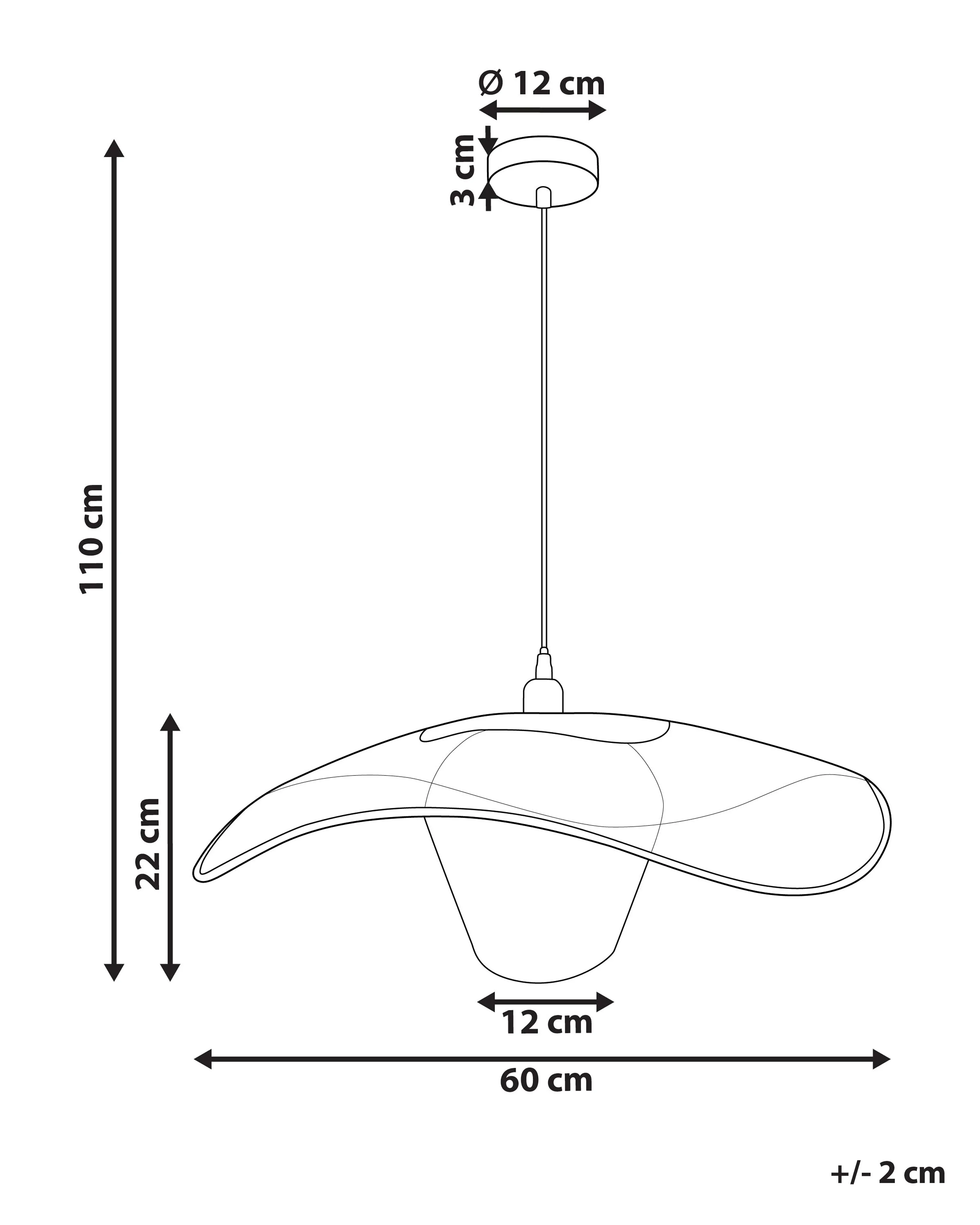 Hanglamp LUNGA Metaal Wit