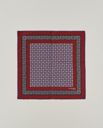E. Marinella Silk Pocket Square Navy