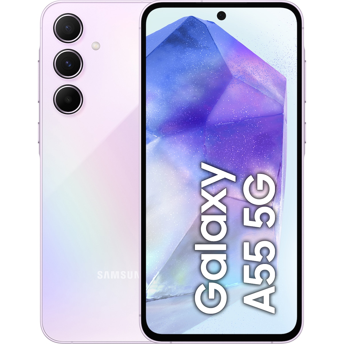 Samsung Galaxy A55 5G smarttelefon 8/256GB (lilla)