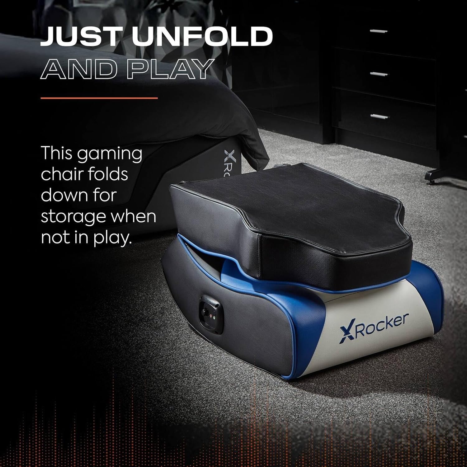 X Rocker Sony PlayStation 5 Geist 2.0 Floor Rocker Gaming Sessel mit 2.0 Audiosystem | PS5 Kindersessel