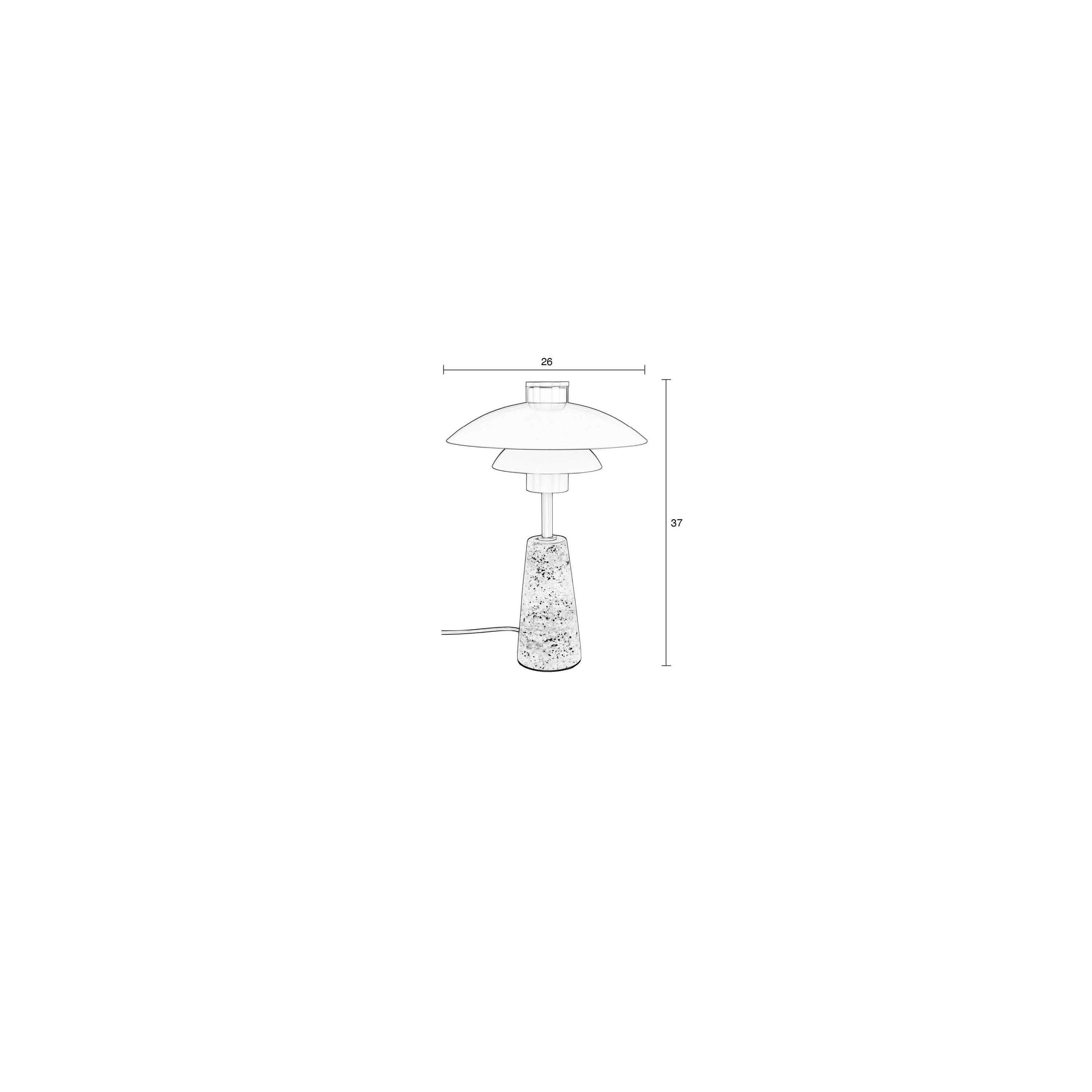 Zuiver Cole Tafellamp Metaal Beige