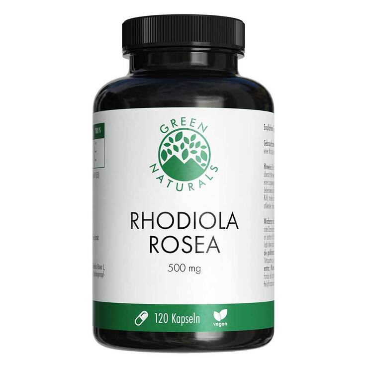 Green Naturals Rhodiola Rosea 500 mg hochdos.Kapseln , 120 St