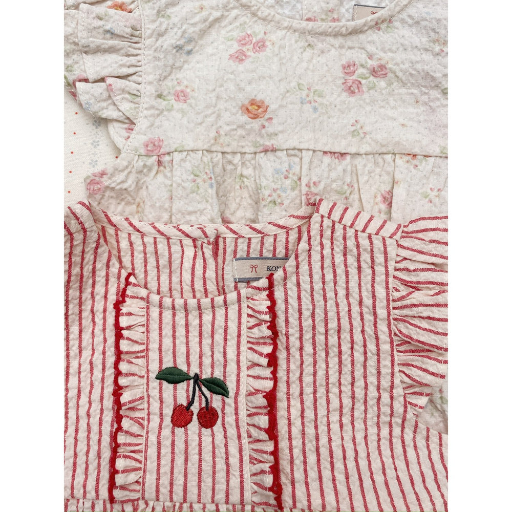 Køb Konges Sløjd Amour Stripe Ellie Flæse Romper Gots