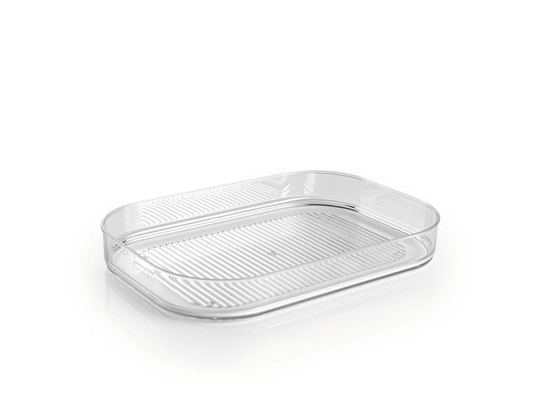 GOURMETmaxx Vorratsbehälter 4-teilig, Weiss/Transparent Frischhaltedosen für Kühlschrank