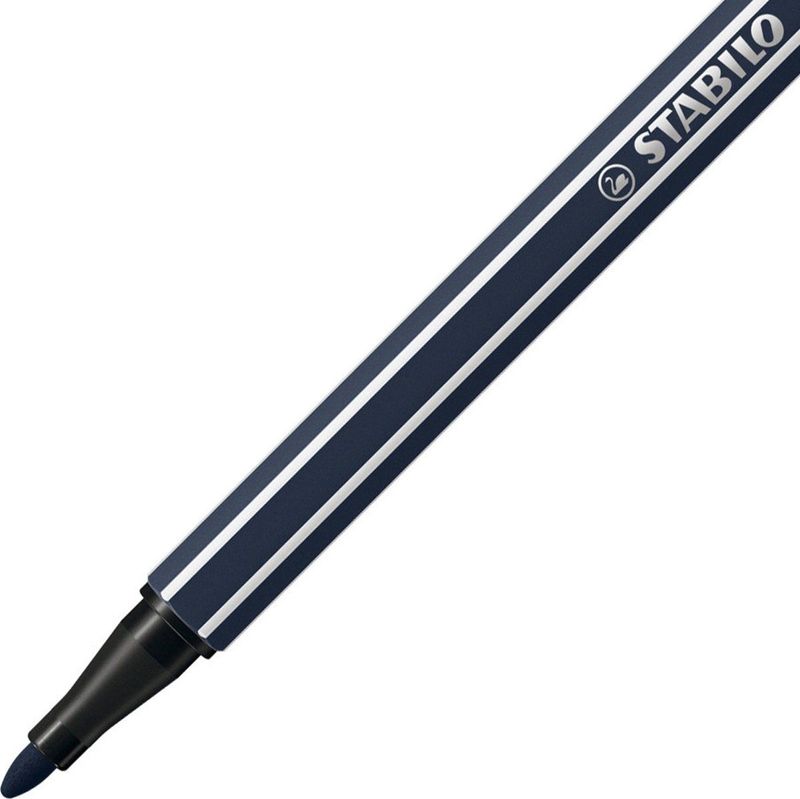 STABILO Pen 68 - Premium Viltstift - Paynegrijs - Doos 10 Stuks