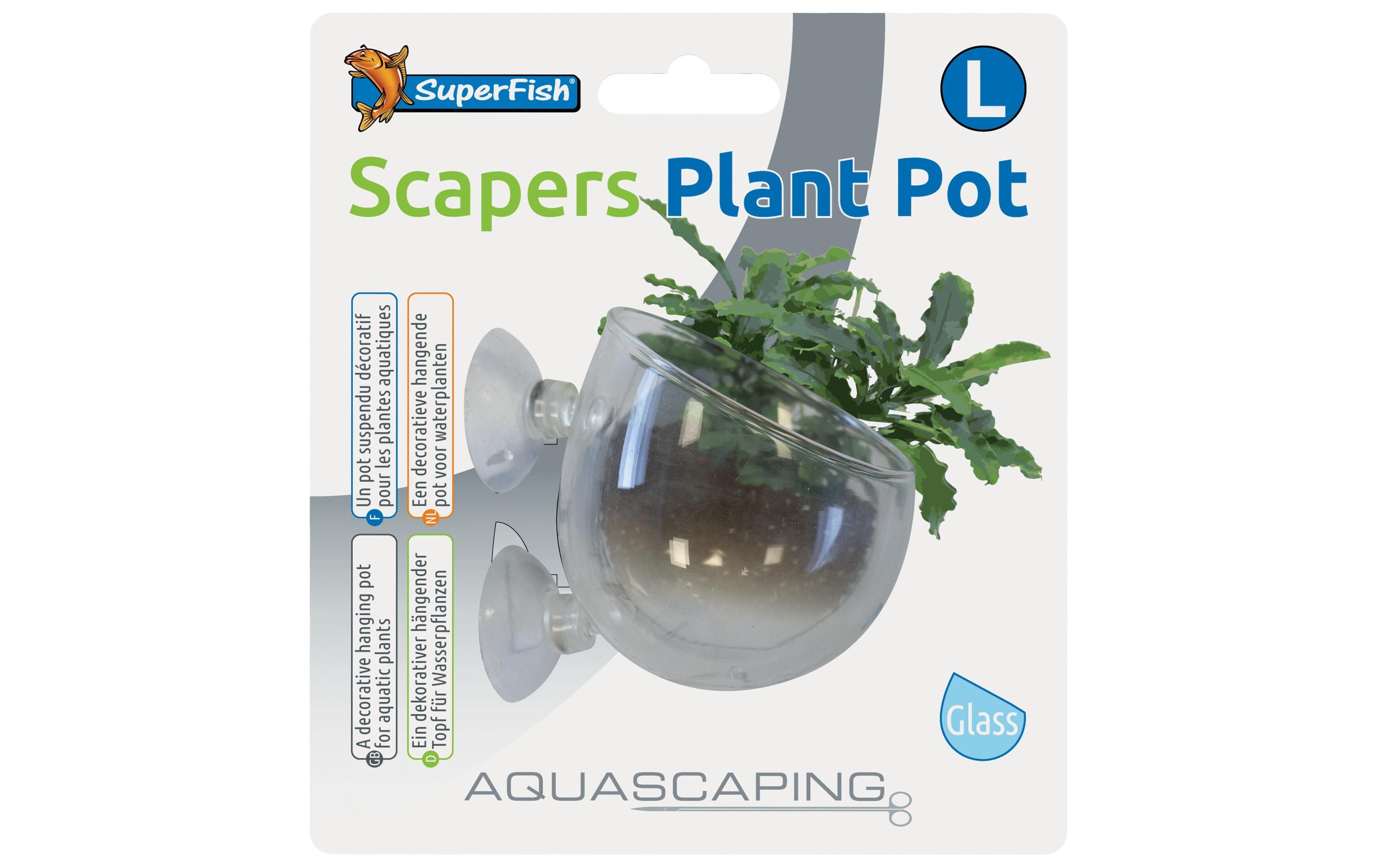 Scapers Pflanzentopf GrossGlas-Pfanztopf