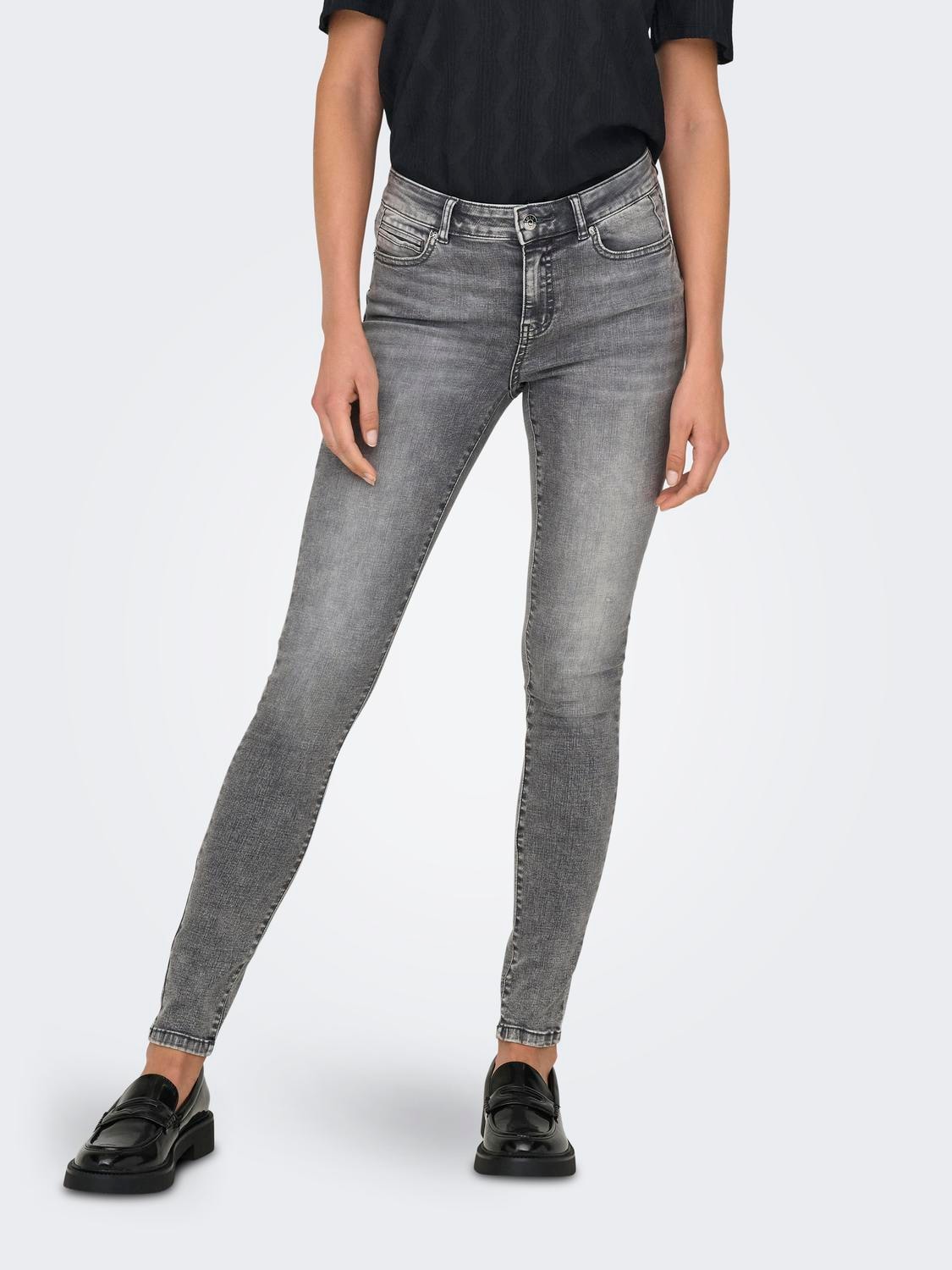 ONLY Skinny-fit-Jeans »ONLWAUW MID WAIST SK LANK COIN PKT DNM X«