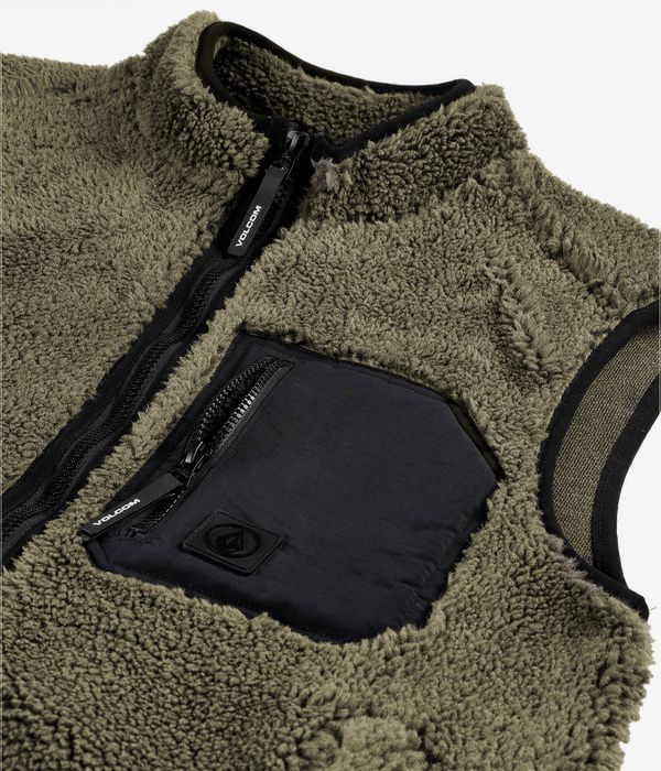 Volcom Muzzer Fuzzar Weste (wintermoss)