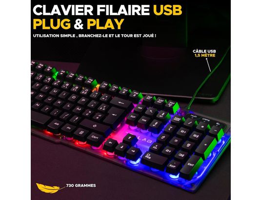 THE G-LAB - Clavier gamer KEYZ NEON