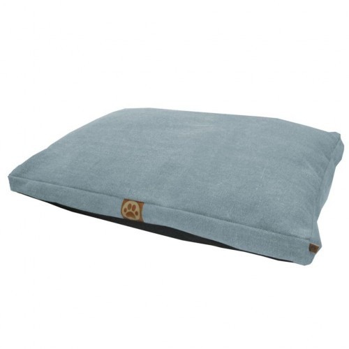 Colchão para cachorro com design simples, azul