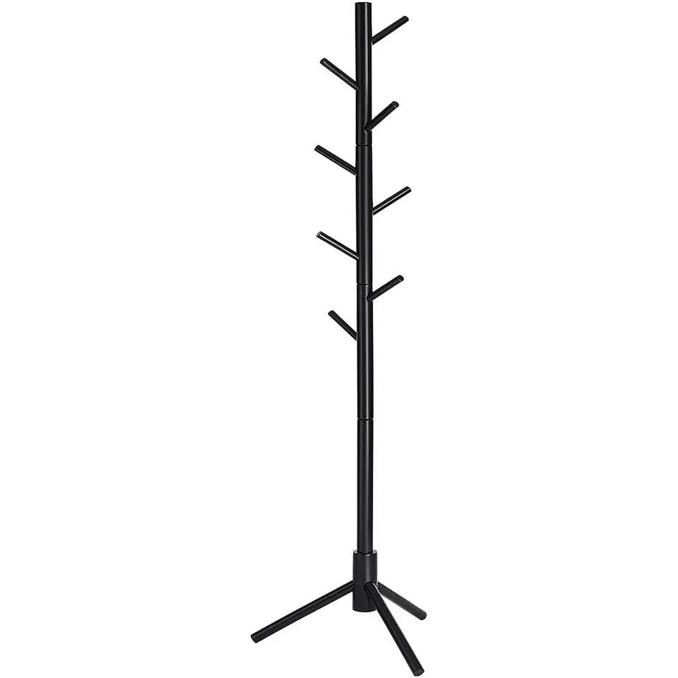 Parya Home kapstok - 8 haken - zwart