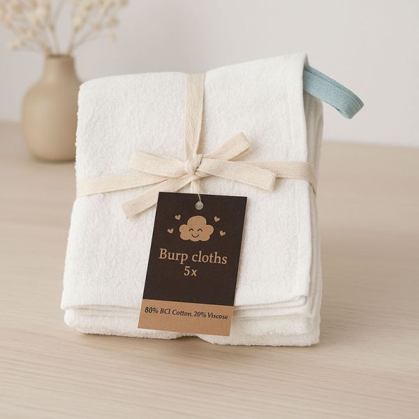 NHP Spuugdoekje - 30 x 30 cm - Wit - 5 stuks