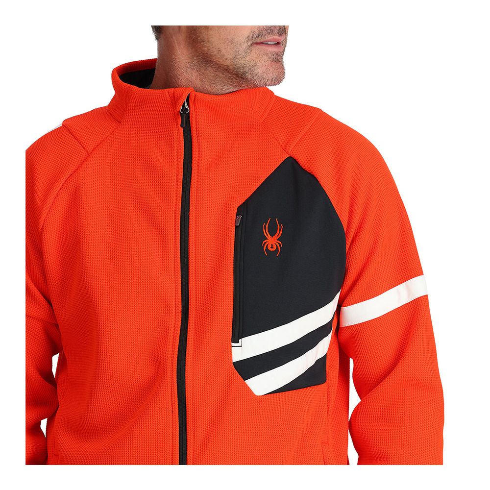 Spyder WENGEN BANDIT - Polaire Homme twisted orange