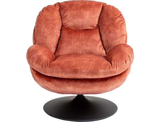 CONCEPT1 - Fauteuil pivotant Topi rose poudré