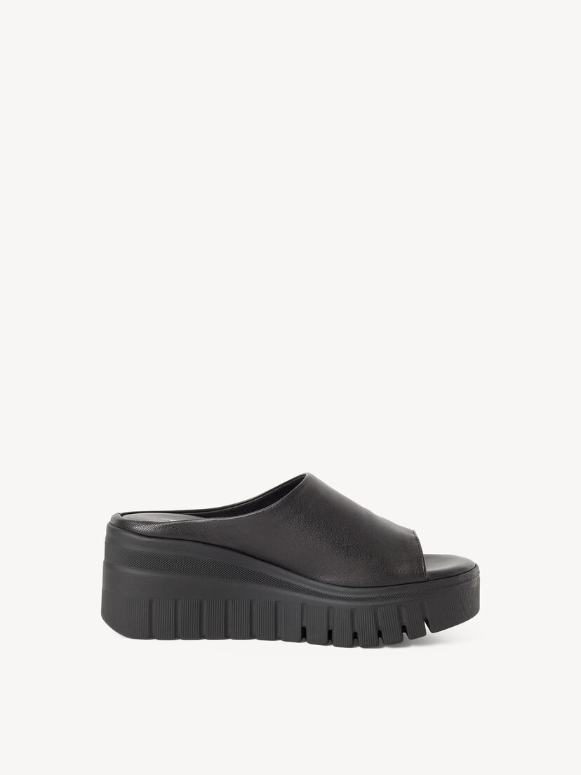 Leren Slipper - zwart