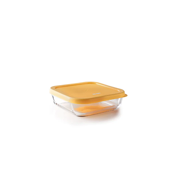 Set de 3 boîtes carrées en verre Ibili