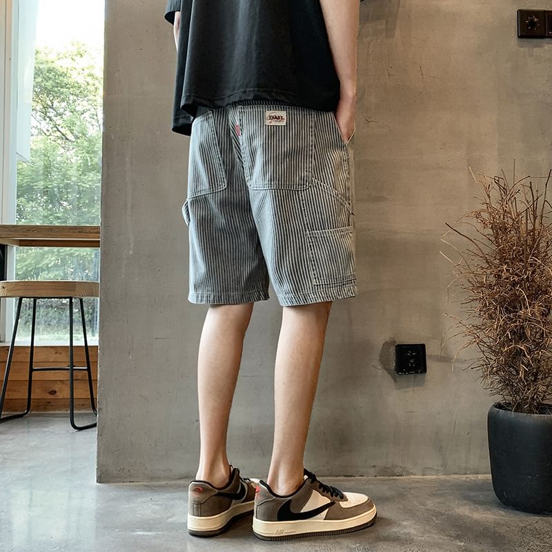 WidoWilder - Gestreepte shorts met middelhoge taille