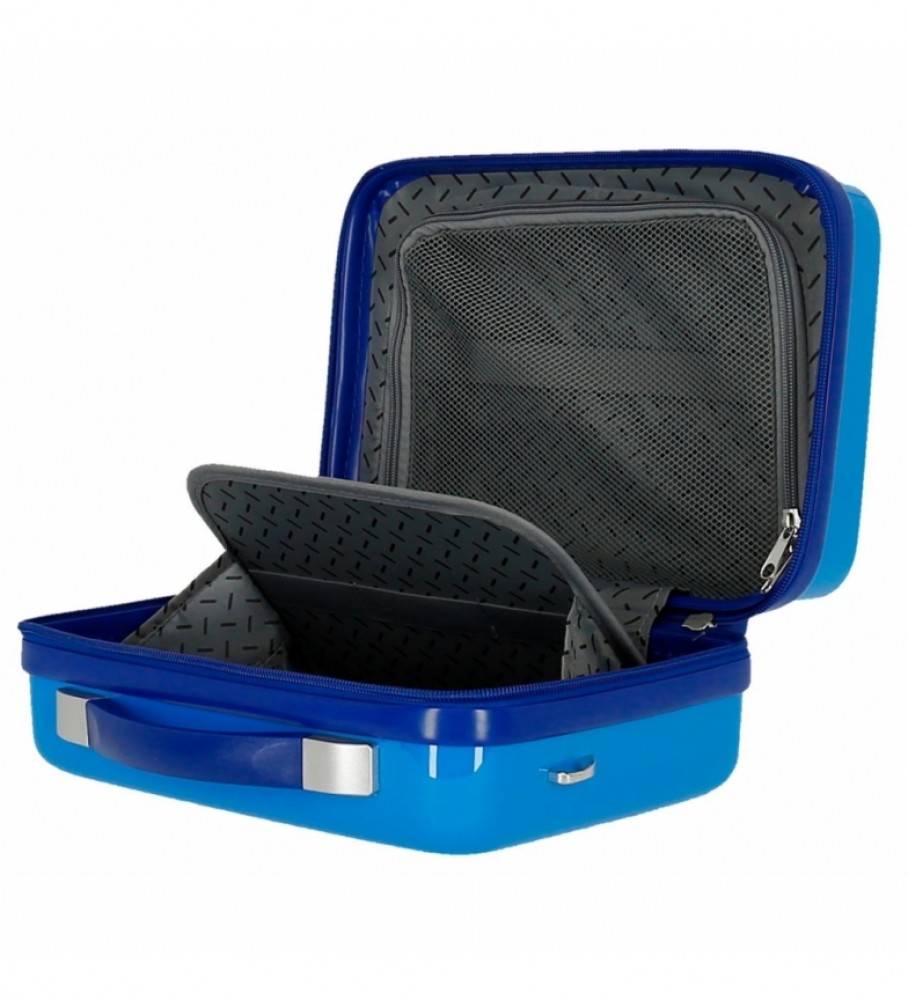 Bolsa Joumma Neceser ABS Mickey Always Original Adaptável azul - 29x21x15cm -