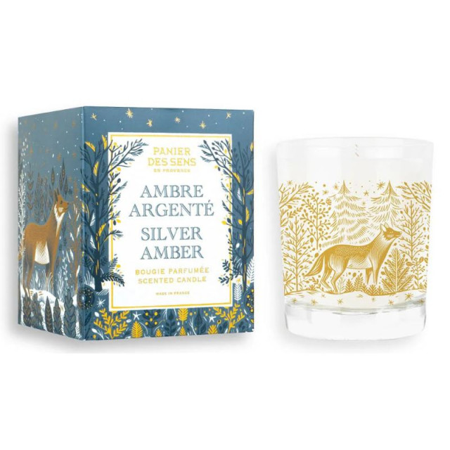 Ambre Argenté bougie parfumée PANIER DES SENS