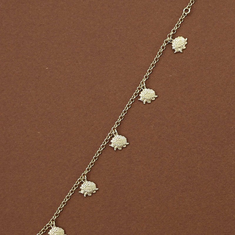 Bracelet cing hérissons ou Niglos - Plaqué or
